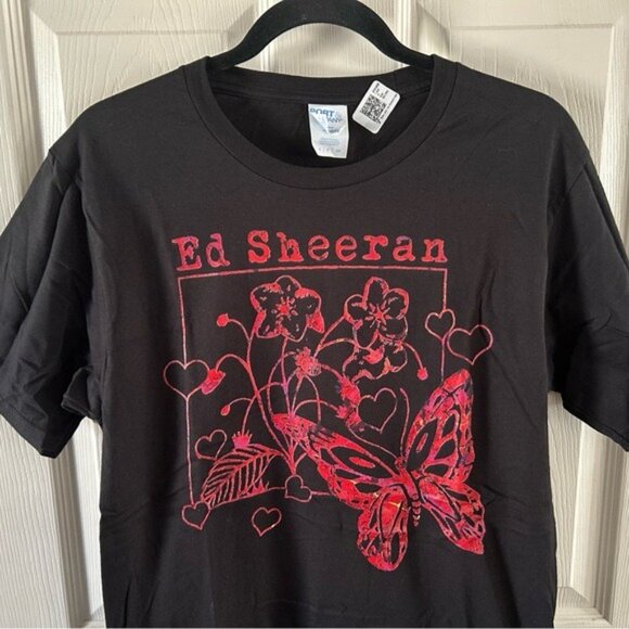 Port & Company Ed Sheeran (unofficial) Graphic T-Shirt Unisex Small New Floral - Picture 3 of 11